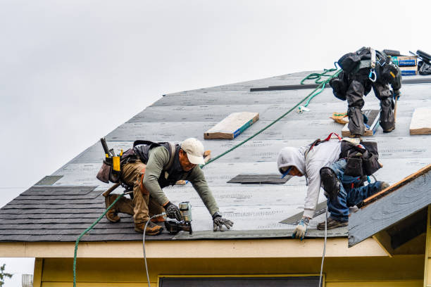 Professional Roofing technician working in Malaga, NJ